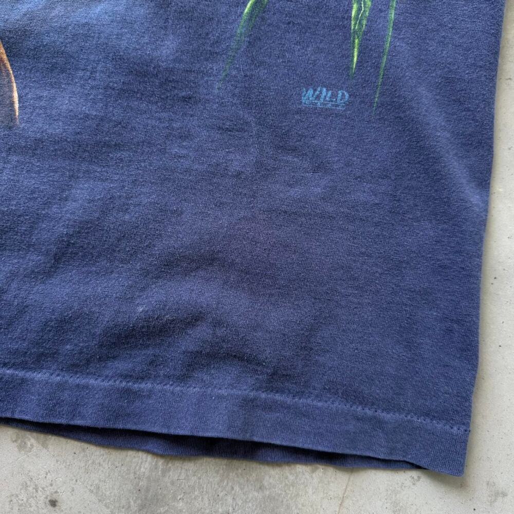 Vintage 90’s Wild Wear Knoxville Zoo Tiger Animal Nature Graphic T-shirt Size M - Picture 7 of 8